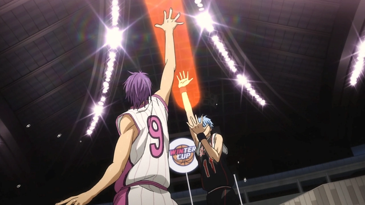 Kuroko executing the Phantom Shot