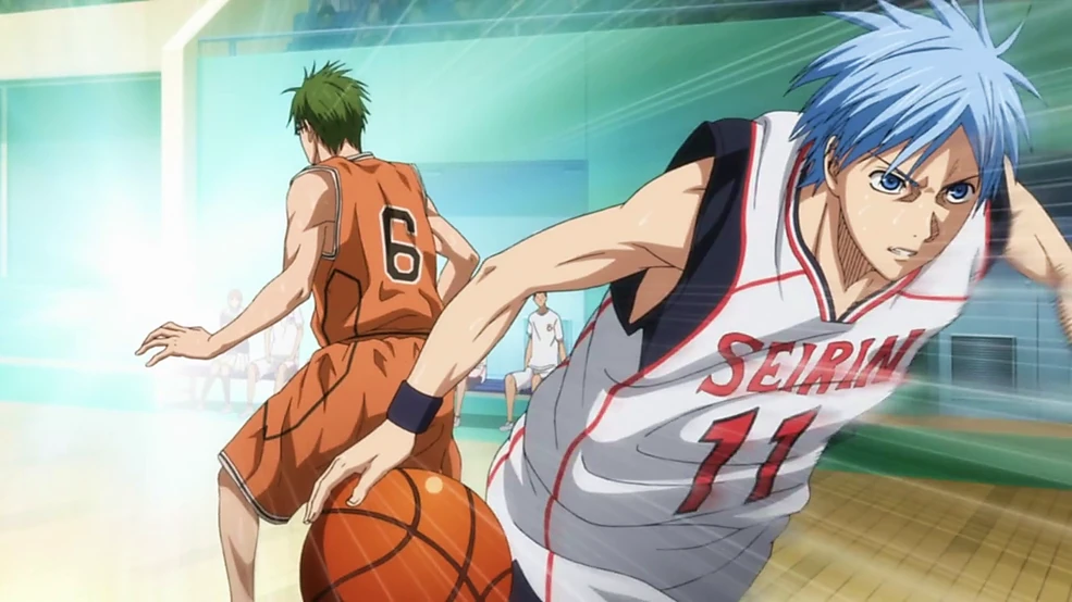Kuroko executing the Vanishing Drive